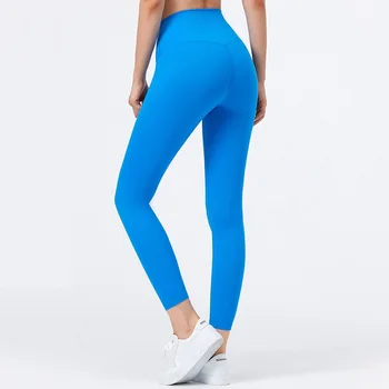 Mulheres saudáveis Cintura Alta Calças de Yoga Fitness Esportes Leggings Não T-linha de roupas Esportivas de Tênis de Treino de Ginásio de Vestuário, Calça Frete Grátis