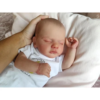 48cm Recém-nascido Boneca Reborn Baby Sam Realistas em 3D Pintado Pele com Veias Várias Camadas de colecionador de Arte Boneca de Presentes para Crianças