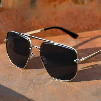 2022 Mulheres Duplo Ponte Gradiente De Corte SunglassesPilot Homens Óculos De Sol Vintage Retro Esportes De Condução De Óculos De Sol