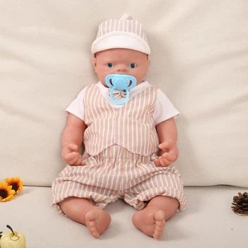 WW1501 46cm 3,3 kg 100% de Corpo Inteiro de Silicone Reborn Baby Doll sem pintura Inacabada Realista Bonecas Realistas Bebê Recém-nascido DIY em Branco