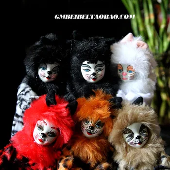 20cm Boneca de Pelúcia de Cerâmica, Brinquedo do Gato Terror Adereços de Decoração de Halloween Presente para a Menina Menino Amigo