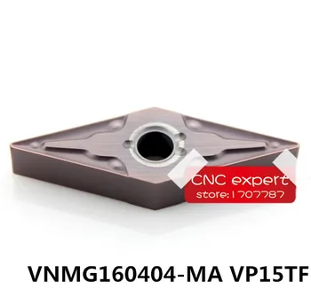 Frete grátis 10PCS CNC de corte de lâmina VNMG160404/VNMG160408-MA VP15TF de pás giratórias,Adequado para MVJNR/MVQNR série de ferramentas de Torno