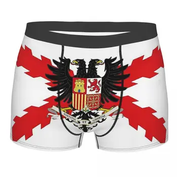 A Espanha Imperial Escudo Da Bandeira Nacional Cuecas De Algodão Calcinha Homem Cueca Sexy Shorts Boxer Briefs
