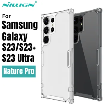 NILLKIN Para Samsung Galaxy S23 Caso Ultra Natureza TPU Pro Transparente Macio de Silicone TPU+PC Clara Tampa Traseira Para Samsung S23 S23+