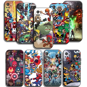 A Marvel Comics Logotipo Casos de Telefone Para Xiaomi Redmi POCO X3 GT X3 Pro M3 POCO M3 Pro X3 NFC X3 11 Mi Mi 11 Lite Casos Carcasa