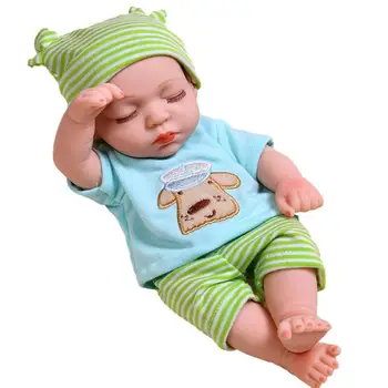 Bebês Bonecas De 10 Polegadas De Dormir Realista Baby Dolls De Simulação Real, Procurando Recém-Nascido Macio Boneca Com Roupa De Aniversário De Brinquedo