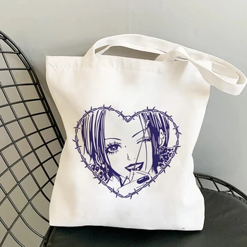 Os Sacos De Compras Nana Anime Mangá Ren Honjo Kawaii Girl Shopper Bag Impressão De Lona Tote Bag Bolsas Mulheres Saco De Harajuku Saco De Ombro