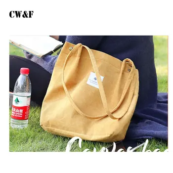 Saco de lona lona bolsa feminina de ombro estudante versão coreana do Harajuku preguiçoso vento saco de compras