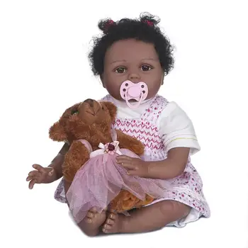 55 cm de Corpo Inteiro Reborn Baby Dolls Boneca Artesanal Realista Silicone Macio para Recém-nascidos Crianças Brinquedos